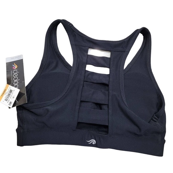 Ideology Women's Small Black Racerback Cutout Sports Bra NWT - Picture 7 of 11